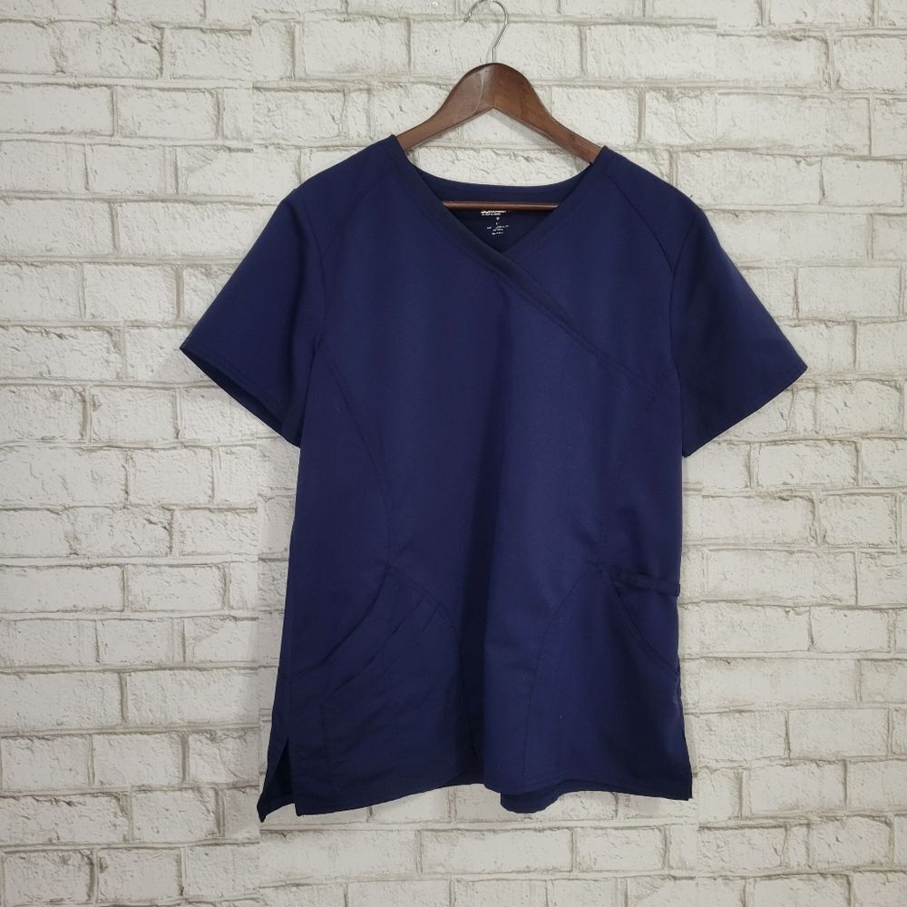 Scrub Star Navy Scrub Top